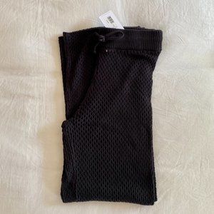 WeWoreWhat | Black Crochet Drawcord Pant